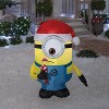 Gemmy Christmas Airblown Inflatable Carl w/Tongue Sticking Out, 3.5 ft Tall, Yellow - 2 of 3