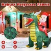 Resenkos 6.7-Ft Christmas Inflatable Santa Riding Dinosaur with LED Lights - Multi-Color Green - 2 of 4