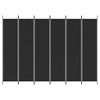 vidaXL 6-Panel Room Divider Black 118.1"x86.6" Fabric - 3 of 4