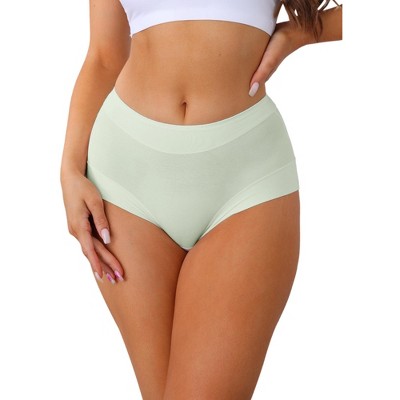 Allegra K Women's Mid-Waisted Full Coverage Classic Cotton Briefs