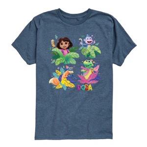 Boys' - Dora the Explorer - Swiper, Isa, And Boots Short Sleeve Graphic T-Shirt - 1 of 4