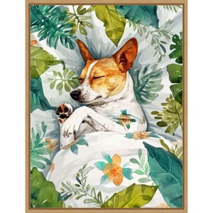 Amanti Art Dogs Life Jungle by Justyna Jaszke Framed Canvas Wall Art - 1 of 4