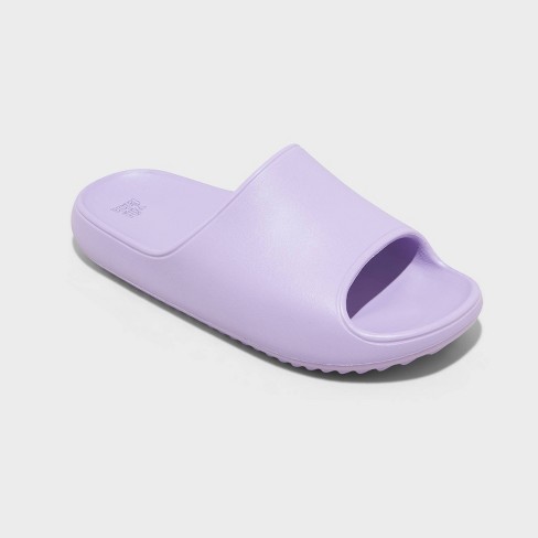 Women's Robbie Slide Sandals - Wild Fable™ Light Purple 8 : Target