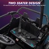 24V 2-Seater Kids Ride-On UTV, 4WD Electric Truck w/ Remote Control, LED Lights, Music, Shock Absorbers, 4×75W Motors - 2 of 4