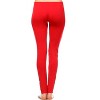 Women's Slim Fit Solid Leggings - One Size Fits Most - White Mark - 3 of 3