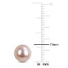 EVERLY JEWELRY | Cultured Freshwater Pearl Stud Earrings in Sterling Silver – Multiple Pearl color Options. - 2 of 4