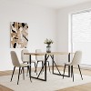 TiramisuBest Dining Table Set, Barstool Dining Table with Rustic Brown for Dining and Kitchen - 3 of 4