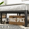 MAYEERTY 14"H Twin Size Bed Frames Metal Platform Bed No Box Spring Needed£¬Under Bed Storage, Black - 3 of 4
