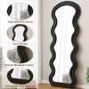 JUJABU Full-Length Wavy Floor Mirror with Stand for Bedroom or Living Room - 4 of 4