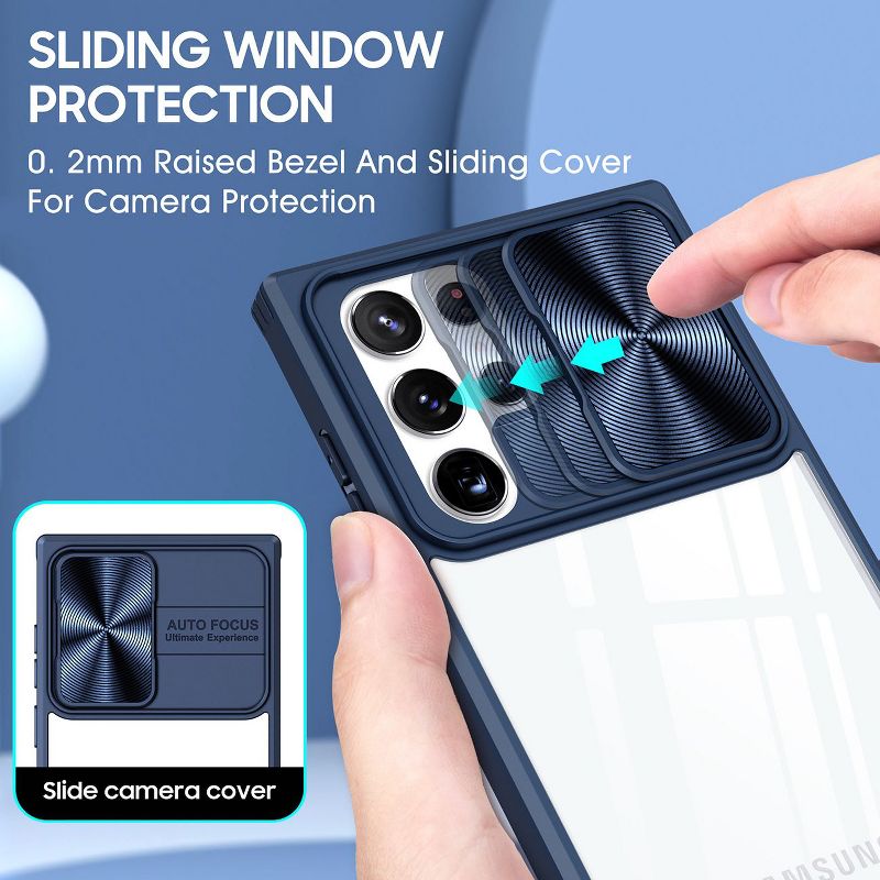 Full Protection With Mobile Phone Protective Film Slide Camera Lens Phone Case For Samsung Galaxy S22 Ultra, 4 of 5