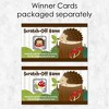 Big Dot of Happiness Forest Hedgehogs - Woodland Birthday Party or Baby Shower Game Scratch Off Cards - 22 Count - 3 of 4