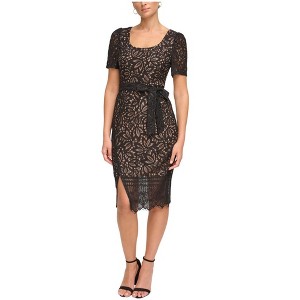 Kensie Womens Belted Midi Dress - 1 of 1