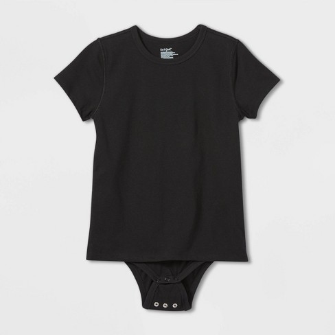 Kids' Adaptive Short Sleeve Bodysuit With Abdominal Access - Cat & Jack™  Black M : Target