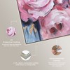 Art Remedy Pink Flowers with Gold Leaves Beach Life Inspired Wall Art Framed - 4 of 4