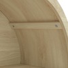 Vynxaria 70.28" Tall Arched Kitchen Pantry with Rattan Doors & Adjustable Shelves - 3 of 4