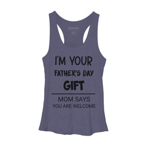 Women's Design By Humans I'm Your Father's Day Gift Black Text By sukhendu12 Racerback Tank Top - 1 of 2