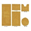 Lux Premium 100% Cotton Tufted Solid Reversible 5 PC Bath Rug Set – Ultra-Soft, Water-Absorbent, Durable, Machine Washable Bathroom Rug - 2 of 4
