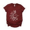 Simply Sage Market You Belong Among The Wildflowers Flower Short Sleeve Tee - 2 of 4