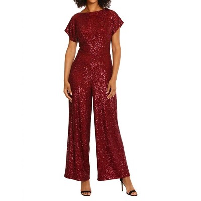 Women's Amber Sequin Jumpsuit - Maggy London