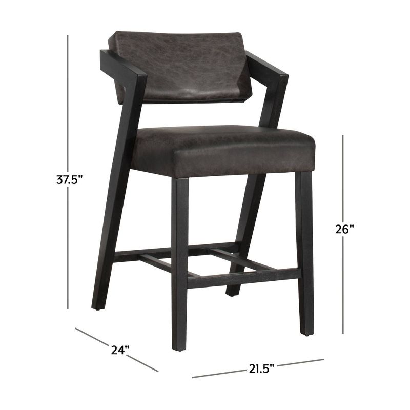 Snyder Counter Height Barstool Black/Gray - Hillsdale Furniture, 3 of 16
