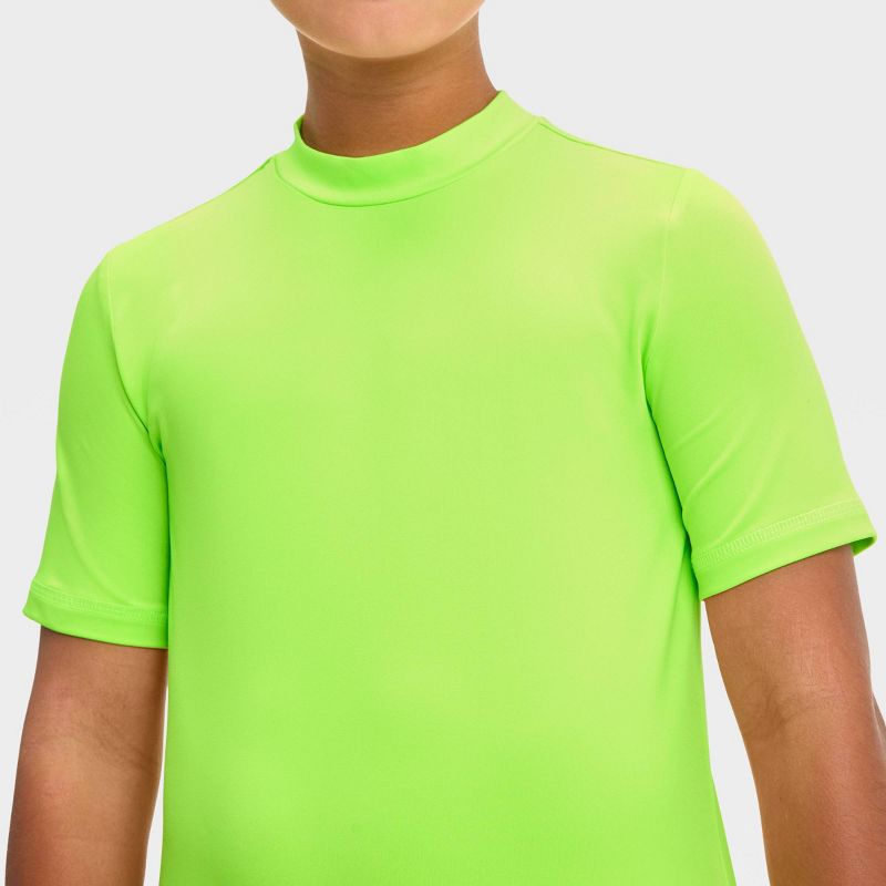 Boys&#39; Solid Rash Guard Top - Cat &#38; Jack&#8482; Lime Green, 3 of 5