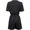 VENUS Womens Tie Waist Romper - 4 of 4