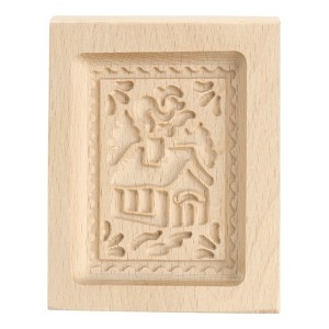Unique Bargains Wooden 3D Carved Smooth Vintage Baking Cookie Biscuit Mould - 1 of 4
