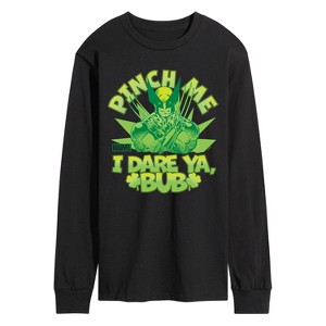 Men's - Marvel - St. Patrick's Day Pinch Me Long Sleeve Graphic T-Shirt - 1 of 4