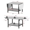 Famapy Modern Folding Coffee Table,Extendable & Adjustable with Storage Shelf & Dual-Shape,Adjustable,Space-Saving for Living Room - 2 of 4