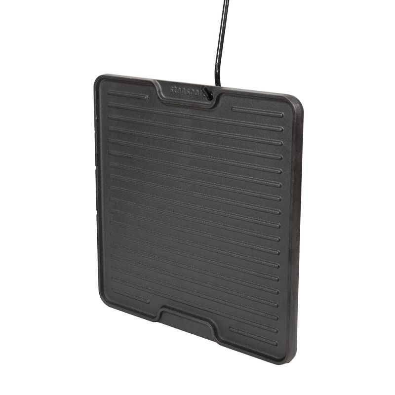 Stansport Pre-Seasoned Cast Iron Griddle with Lid Lifting Hole - 15" surface, 3 of 9