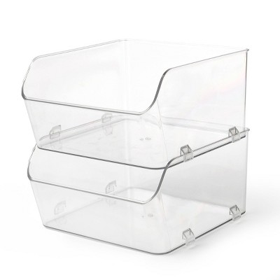 2ct Narrow Stackable Bin - Bullseye's Playground™