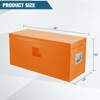 30 x 15 Inch Heavy Duty Truck Tool Box, Jobsite Chest with Dual Levers, Secure Weatherproof Storage for Pickup Bed, Garage & Workshop (Red) - 3 of 4