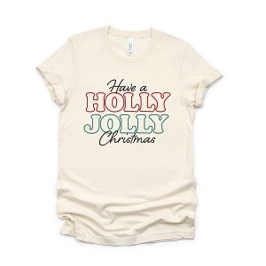 Simply Sage Market Women's Have A Holly Jolly Christmas Short Sleeve Graphic Tee - 1 of 4