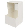 O'Creme White Cake Box with Window, 6" x 6" x 4" - Pack of 5 - image 3 of 3