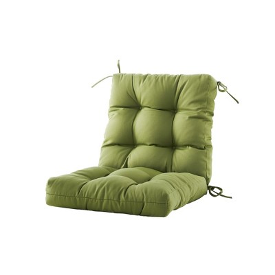 BLISSWALK Outdoor Chair Cushions,40"x20"x4",Low BackTufted Thick Outdoor Wicker Lawn Seat Cushion with Ties for Patio Furniture
