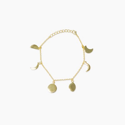 Sanctuary Project by sanctuaire Moon Phases Charm Bracelet Gold