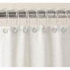 Home Mart Goods 12 Piece Clear Premium Plastic Shower Curtain Hooks Rings C-Shape 2.3" Inches - 3 of 3