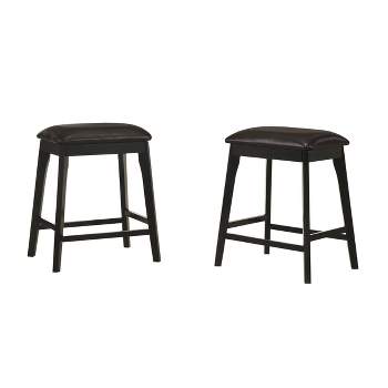 Set of 2 25" Mirabelle Upholstered Counter Height Barstools - Carolina Chair & Table