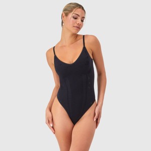 Maidenform Women's Shapewear Seamless Lace Bodysuit with Light Shaping MST008 - 1 of 3