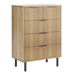 5 Drawer Dresser for Bedroom, Closet Dresser Organizer with Anti-Tipping Device and Metal Legs for Hallway Entryway - 1 of 4