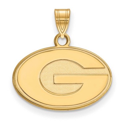 Black Bow Jewelry 14k Yellow Gold Georgia Bulldogs NCAA Small Pendant