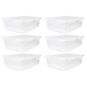 Life Story Clear Stackable Closet and Storage Box 55 Qt. Containers,  (6-Pack) 6 x CS-50 - The Home Depot