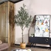 Kazeila Faux Plant, 10FT Detachable Pole Olive Tree in Wicker/Rattan Basket，for Outdoor Courtyard, Garden Entrance, etc. - 4 of 4