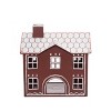 Transpac Metal 9.25 in. Multicolor Christmas Gingerbread House - 4 of 4