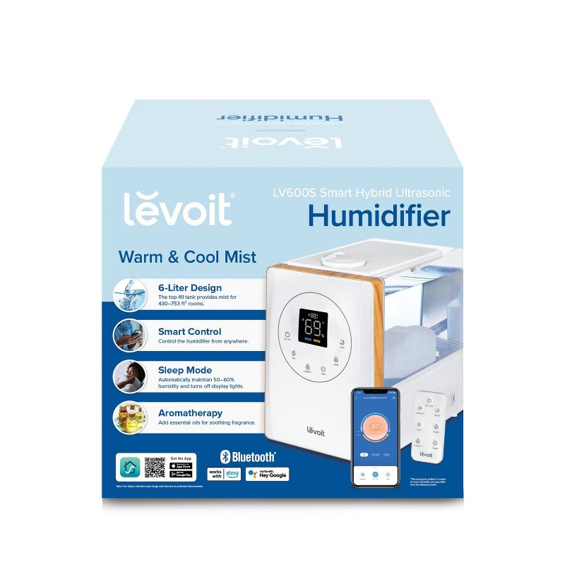 Levoit LV600S Smart Hybrid Ultrasonic Humidifier, 5 of 11