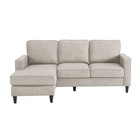 Serta - Harmon L-Shaped Fabric 2-Piece Sectional Sofa - Cream