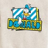 Boys' - Disney - Leaning Donald Duck With Nametag Graphic Long Sleeve Fleece Sweatshirt - 2 of 4