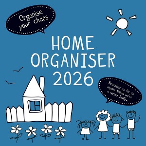 2026 Square Wall Calendar, Family Home, 16-Month Home Organizers Theme with 180 Reminder Stickers (12x12 In) - 1 of 4