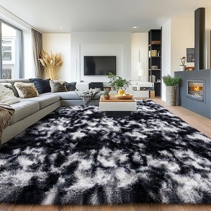 LOVEVOOK 5x7 Feet Area Rugs for Living Room Bedroom, Non-Slip Fluffy Soft Shag Rug, Plush Carpet for Home Dorm Decor Aesthetic - 1 of 4