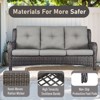 Gymojoy 7 Pieces Outdoor Sofa with Swivel Chairs Ottoman, Coffee Table, Patio Furniture Set - 4 of 4